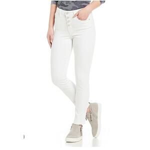 William Rast High Rise Skinny ankle Jeans White 28
